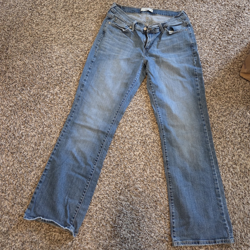 Levi's 529 Curvy Bootcut Women's Light Blue Denim Jeans  Size 14